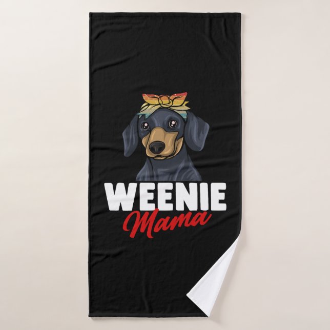 Dachshund Gift Dixie Wiener Doxie Dackel  Bath Towel (Bath Towel)