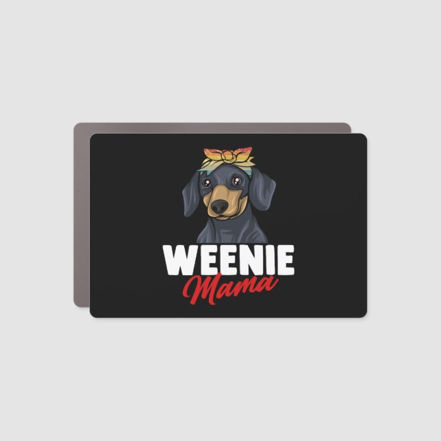 Dachshund Gift Dixie Wiener Doxie Dackel  Car Magnet (Front)