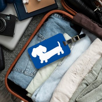 Dachshund Gift Doxie Dads | Wiener Dog Moms Travel Luggage Tag by Smoothe1 at Zazzle