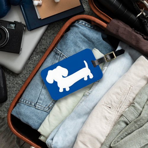Dachshund Gift Doxie Dads  Wiener Dog Moms Travel Luggage Tag