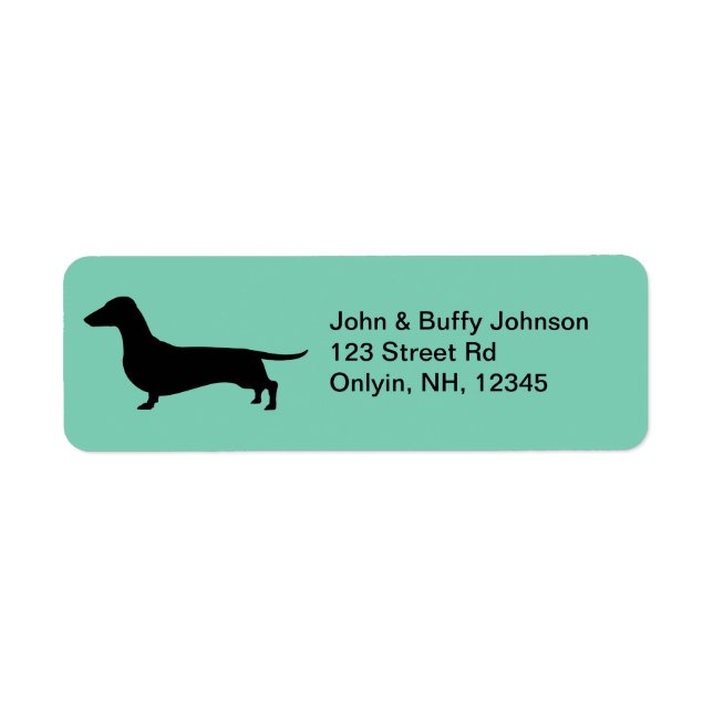 Dachshund Gifts Label (Front)