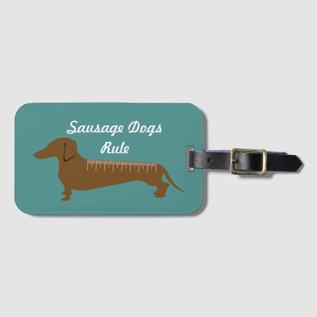 Dachshund Gifts Luggage Tag (Front Horizontal)
