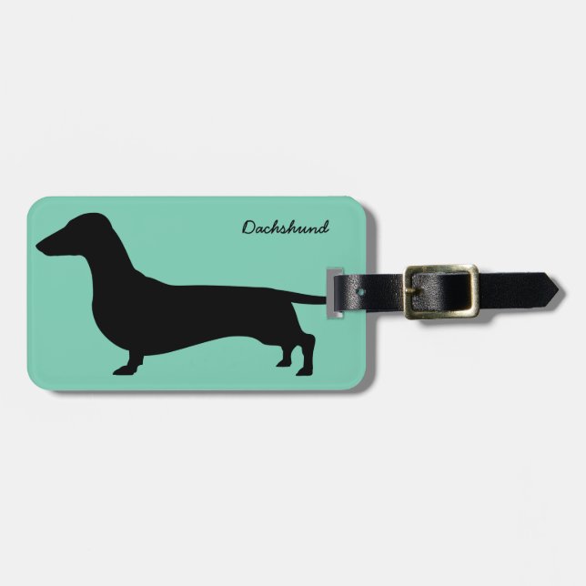 Dachshund Gifts Luggage Tag (Front Horizontal)