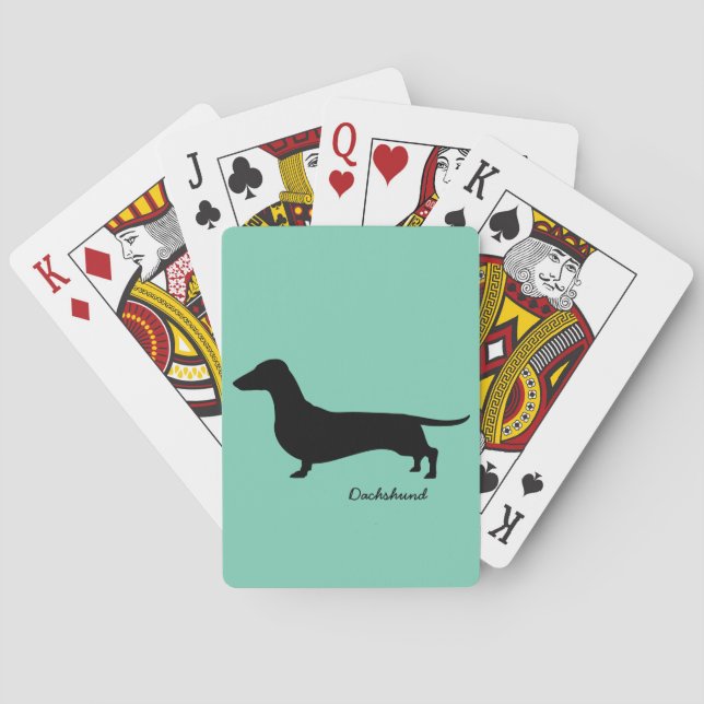 Dachshund Gifts Poker Cards (Back)