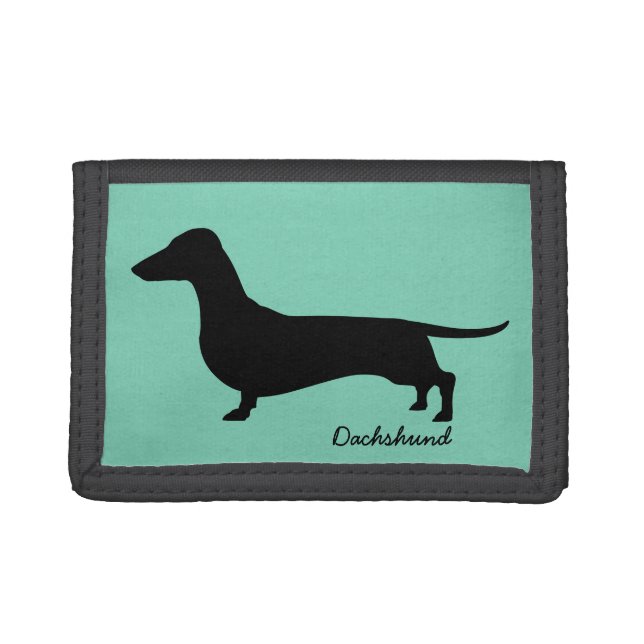 Dachshund Gifts Tri-fold Wallet (Front)