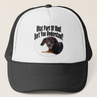 Dachshund Gifts - Woof Trucker Hat