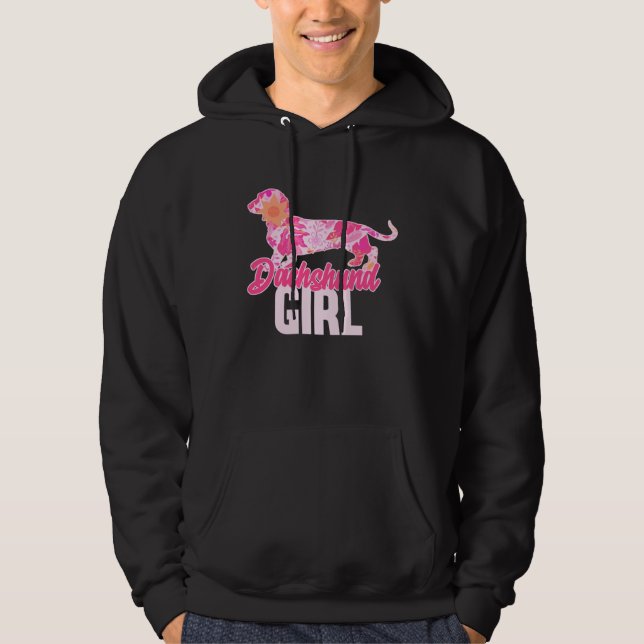 Dachshund Girl  3 Hoodie (Front)