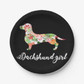 Dachshund paper hot sale plates