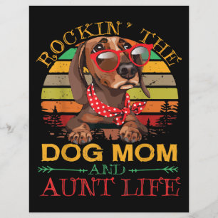 Dachshund Glasses Rockin Dog Mom Gift For Aunt