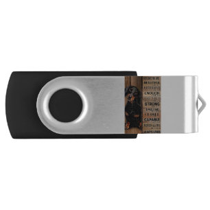 Dachshund God Says You Are Flash Drive