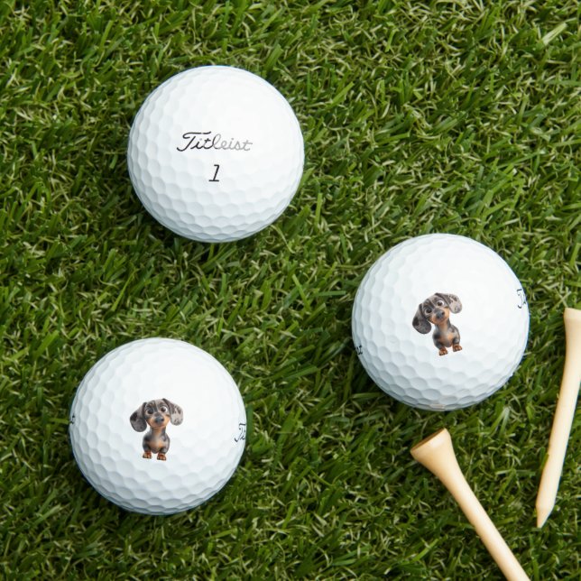 Dachshund Golf Balls (Insitu Grass)