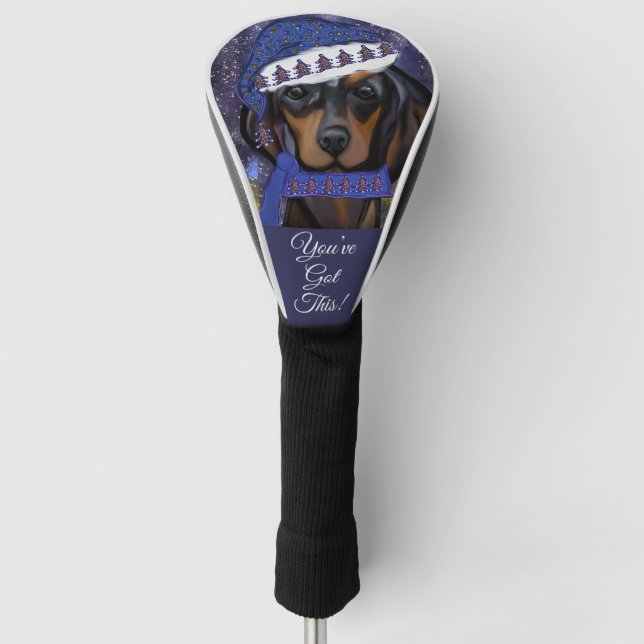 Dachshund  golf head cover (Front)