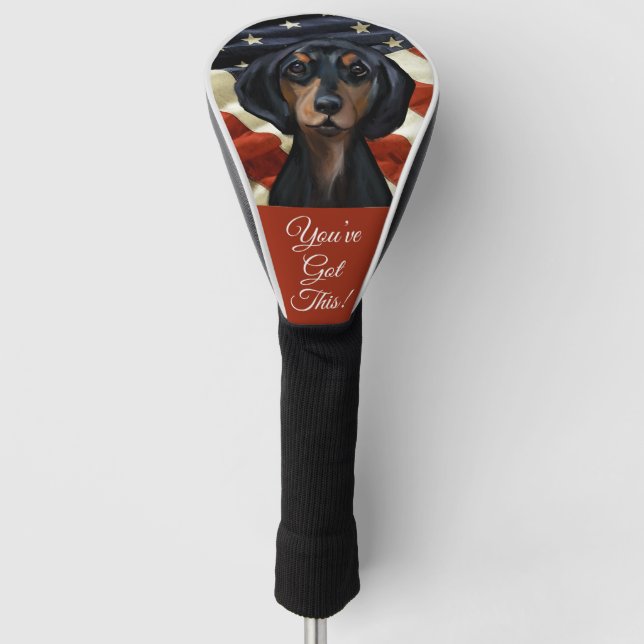DACHSHUND GOLF HEAD COVER (Front)