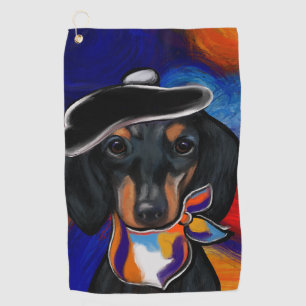 DACHSHUND GOLF TOWEL