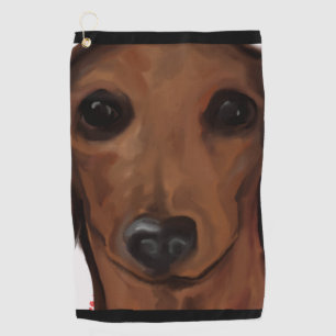 DACHSHUND GOLF TOWEL