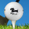 Dachshund Golfer Kiss My Putt Funny Golf Ball Gift