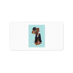 Dachshund Graduate Label