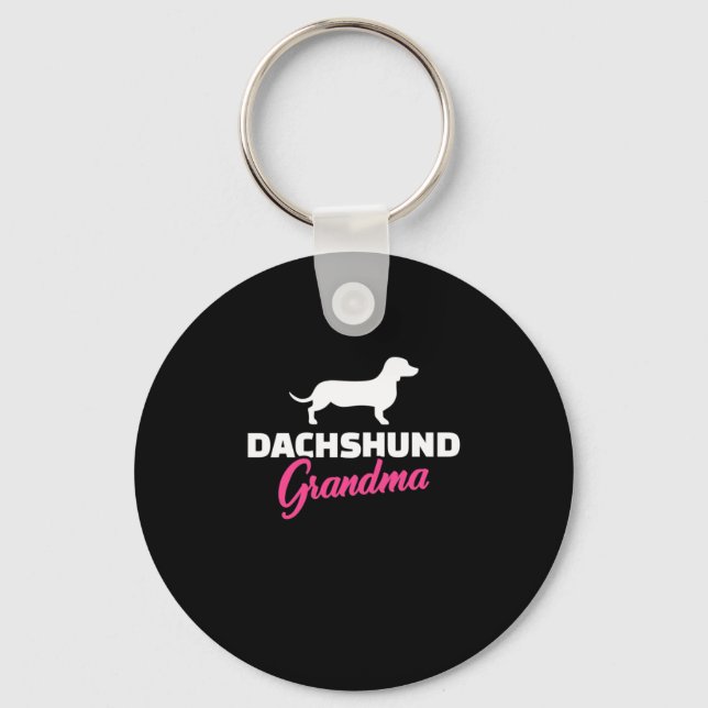 Dachshund Grandma Keychain (Front)