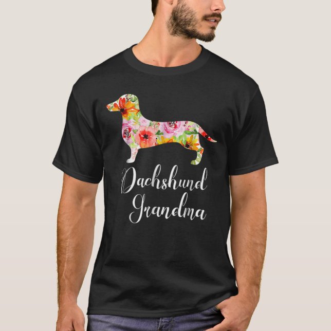 Dachshund Grandma T-Shirt Funny Dog Lover's Novelt (Front)