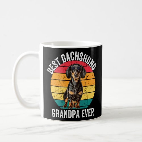 Dachshund Grandpa Funny Vintage Wiener Doxie Dog O Coffee Mug
