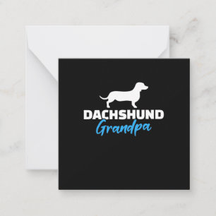 Dachshund Grandpa Note Card