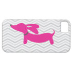 Dachshund + Gray Chevron