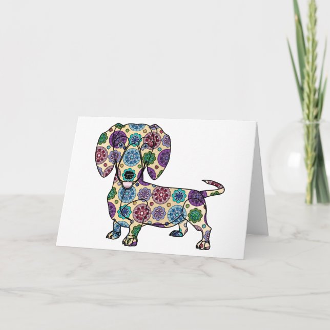 Dachshund Greeting Card (Front)