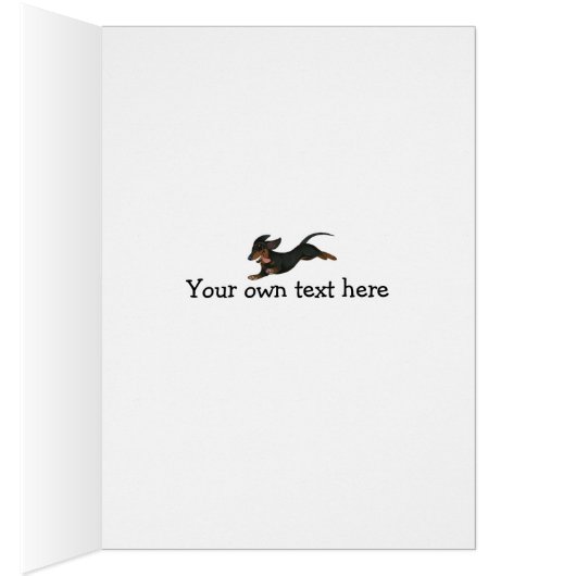 Dachshund Greeting Card When Life Gives You Lemons (Inside (Right))