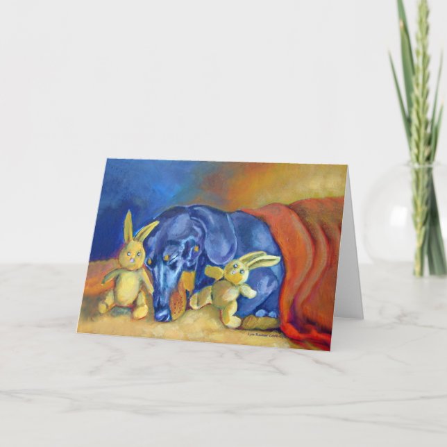 Dachshund Greeting Cards (Front)