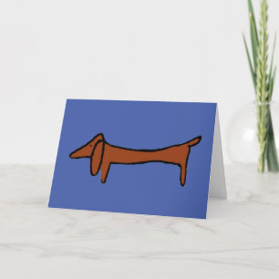 Dachshund Greetings Holiday Card