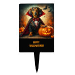 Dachshund Halloween Cake Topper