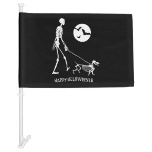 Dachshund Halloween Car Flag