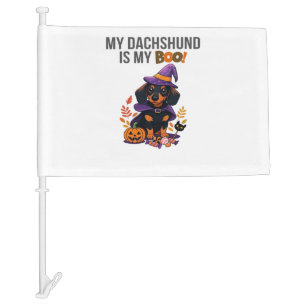 Dachshund Halloween Costume  My Dachshund is My Bo Car Flag