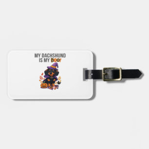 Dachshund Halloween Costume  My Dachshund is My Bo Luggage Tag
