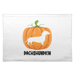 Dachshund Halloween Dog Cloth Placemat