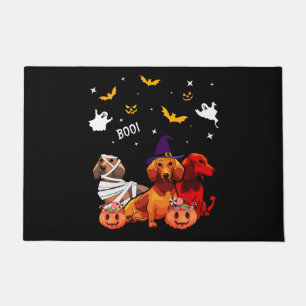 Dachshund Halloween Dog Lover Doormat