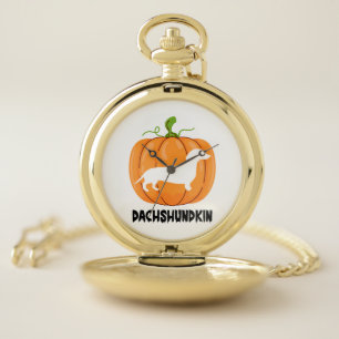 Dachshund Halloween Dog Pocket Watch
