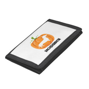 Dachshund Halloween Dog Tri-fold Wallet