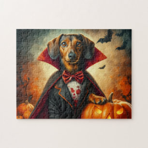 Dachshund Halloween Jigsaw Puzzle