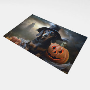 Dachshund Halloween Scary Doormat
