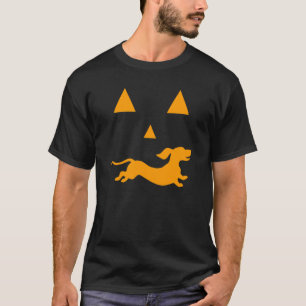 Dachshund Halloween Spooky Face Dog Classic T-Shirt