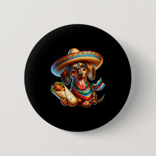 Dachshund happy cinco de mayo dachshund button