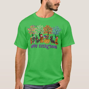 Dachshund happy everything for Thanksgiving Christ T-Shirt