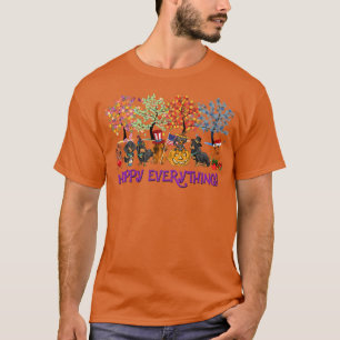 Dachshund happy everything for Thanksgiving Christ T-Shirt