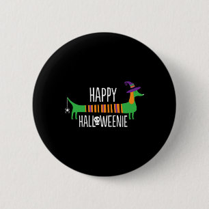 Dachshund Happy Halloweenie Cute Dog Halloween For Button