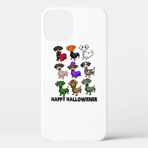 Dachshund Happy Halloweiner Funny Dog Halloween iPhone 12 Pro Case