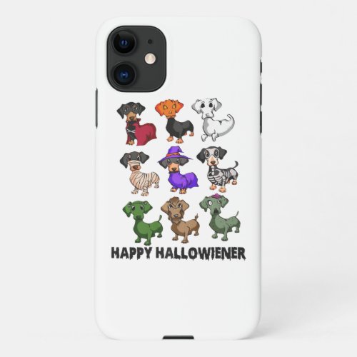Dachshund Happy Halloweiner Funny Dog Halloween iPhone 11 Case