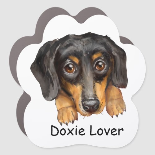 Dachshund Head Car Magnet