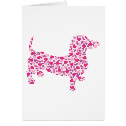 Dachshund Hearts Cards (Front)