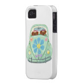 Dachshund Hippies In Their Flower Love Mobile Case-Mate iPhone Case (Back Left)